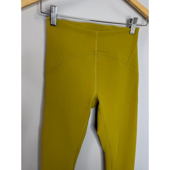 Lululemon Instill High-Rise Tight Leggings 25'' Auric Gold Women Sz 4 Stretch - Picture 3 of 10